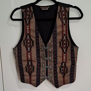 Roper Women's Aztec Print Western Waistcoat Vest Size Small